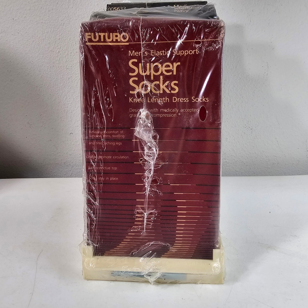 VTG Sealed‎ Display Pack 1980's Futuro Compression Socks Movie Prop Medium Large